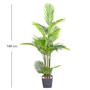 Yapay Palmiye Ağacı Gerçek Dokulu 16 Yapraklı Yeşil 160 Cm.