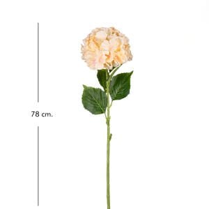 Yapay Çiçek Ortanca Tek Dal Büyük Boy Somon-Pembe 78 Cm.