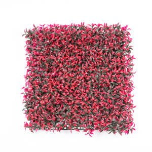 Yapay Çay Bitkisi Tabaka Kırmızı 50X50 Cm. UV KORUMALI - Dış Mekan Uyumlu