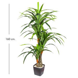 Yapay Dracaena Gerçek Dokulu 3 Dallı 160 Cm.