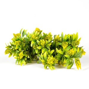 Yapay Çiçekli Bitki Sarı/Yeşil 55 Cm.