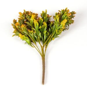 Yapay Çiçekli Bitki Turuncu/Yeşil 55 Cm.