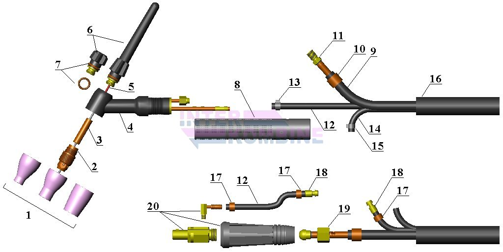 WP-45 TIG Torcu