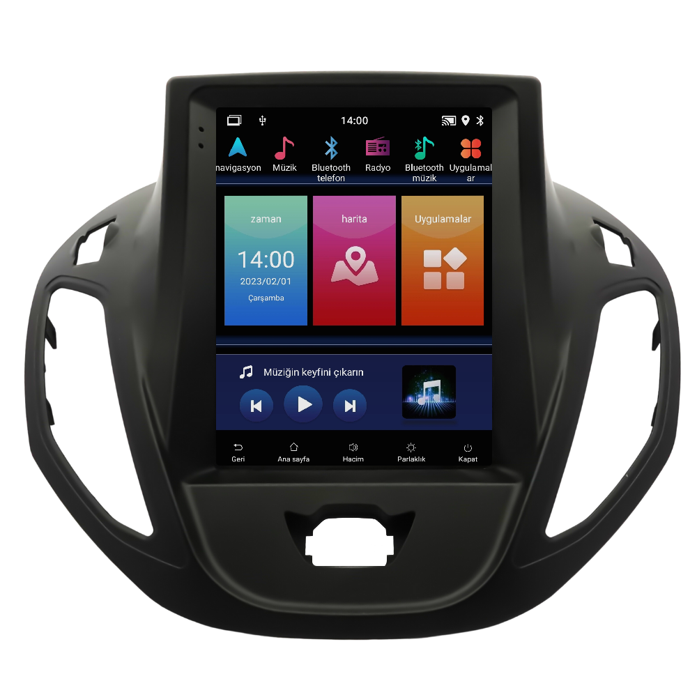 Ford Courier Android Multimedya Sistemi (2013-2024) CRV-4112XT