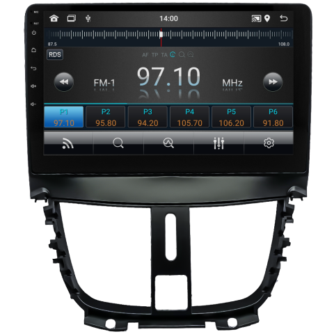Peugeot 207 Android Multimedya Sistemi (2006-2012)