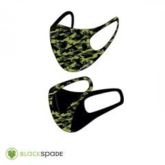 BLACKSPADE Çocuk Koruyucu Maske Yeşil Kamo S1