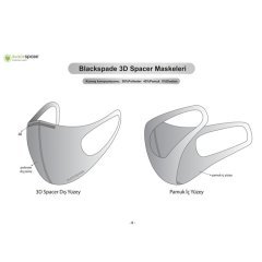 BLACKSPADE Unisex Koruyucu Maske Yeşil Kamo L