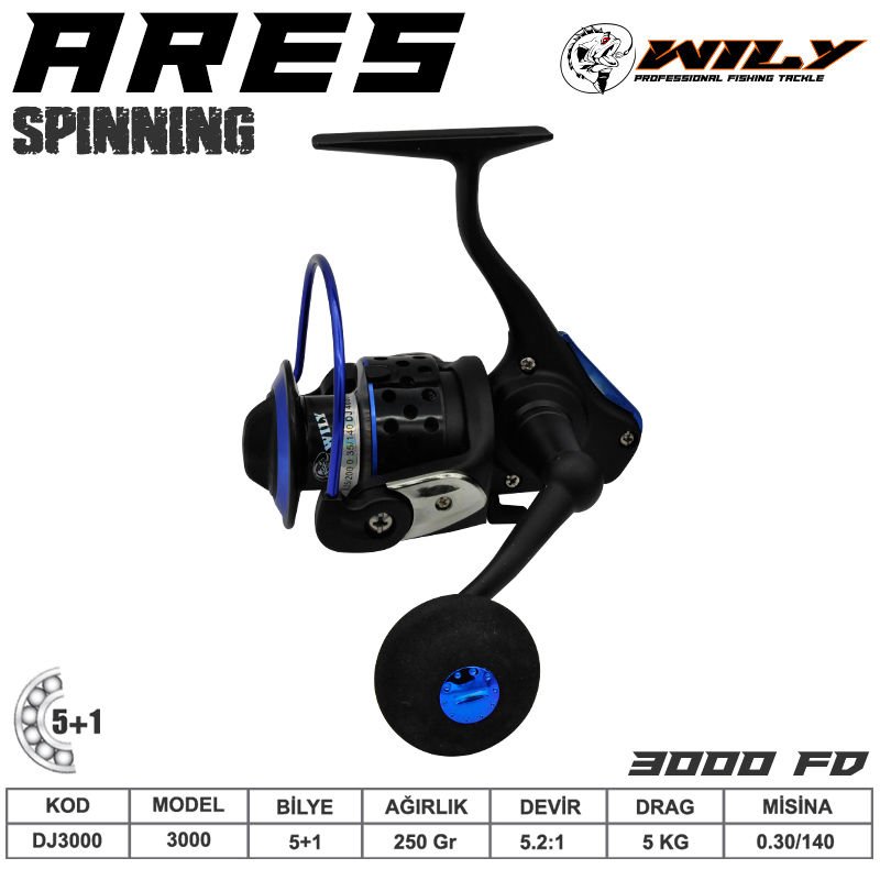 Wily Ares 3000 Olta Makinası 5+1 bb Mavi