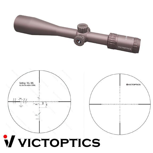 Victoptics S4 6-24X50 SFP COYOTE FDE PARALAKS TEKERLI Tüfek Dürbünü OPSL-27