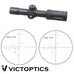 Victoptics S4 1.5-6X28 Yeşil Kırmızı Aydınlatmalı Tüfek Dürbünü