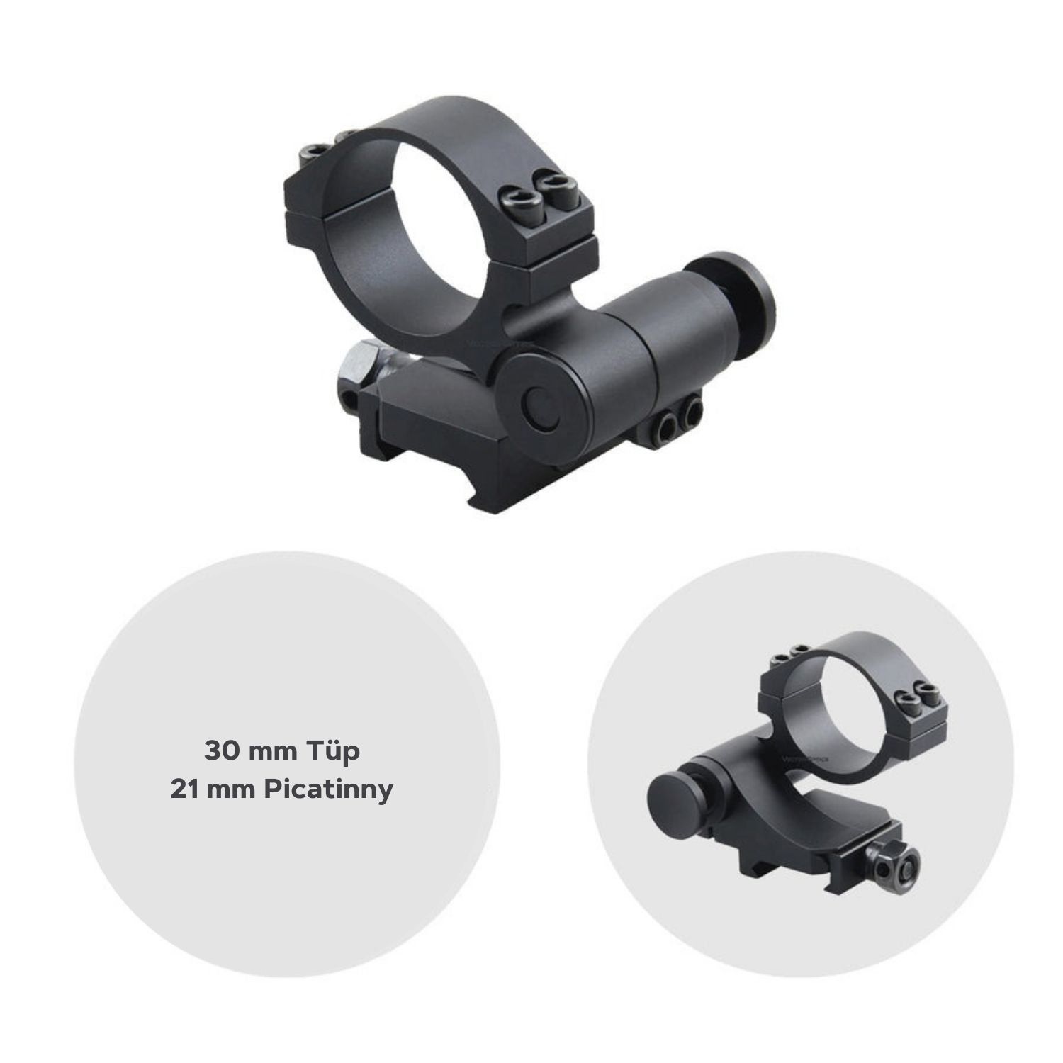 Vector Optics 30mm Dürbün ve Magnifier için yana katlanır picatinny montaj ayağı  SCTM-17