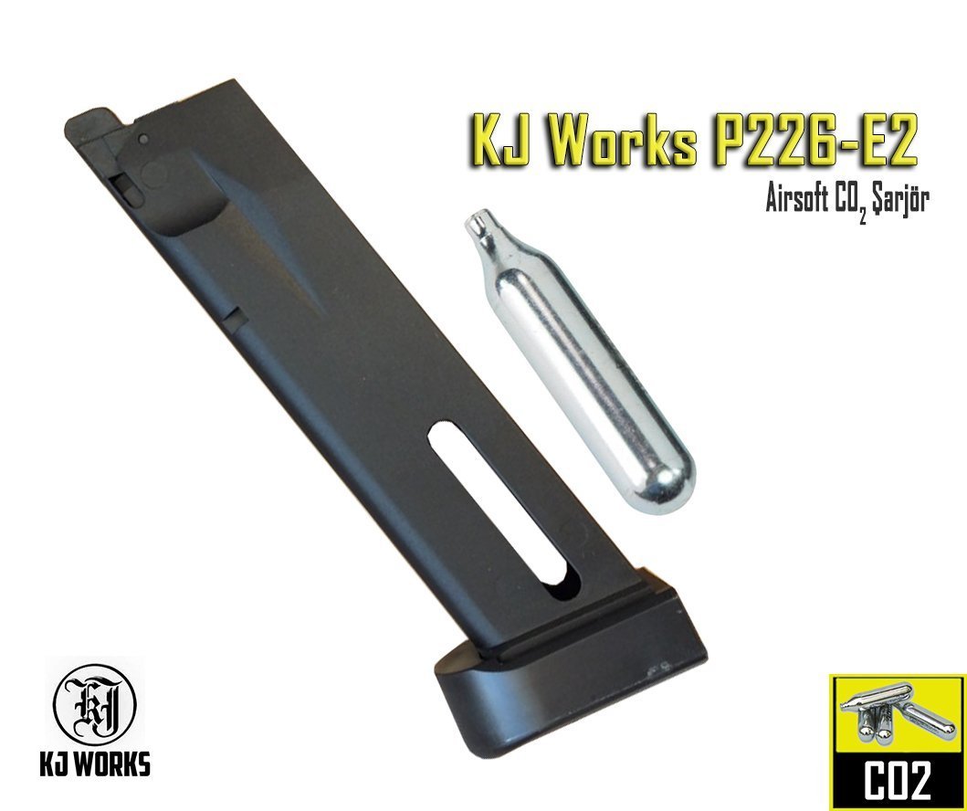 KJW P226-E2 CO2 Şarjör Magazine