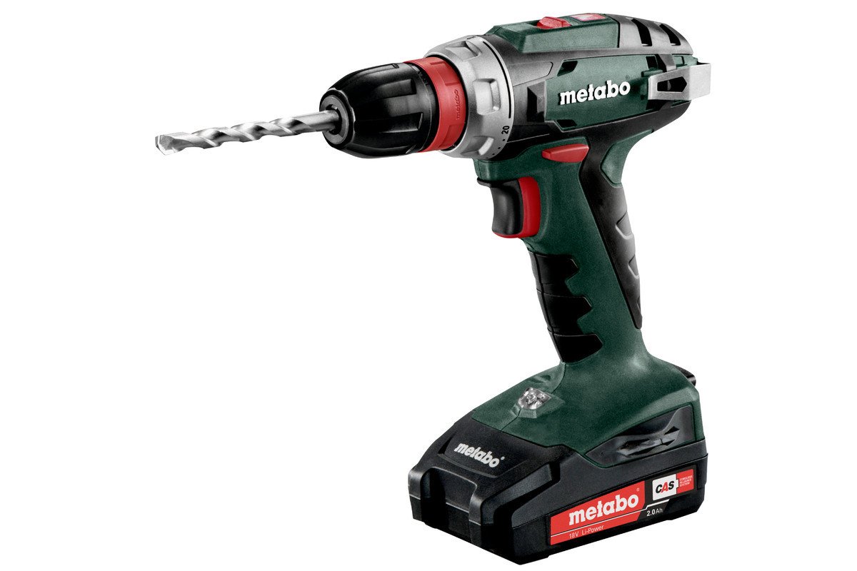 Metabo BS 18 QUICK / 2.0 Akülü Matkap ve Tornavida 2x2.0Ah