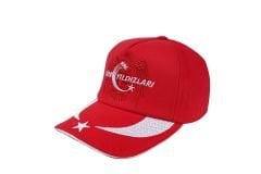 Türk Yıldızları Ay Yıldız Kırmızı Çocuk Şapka