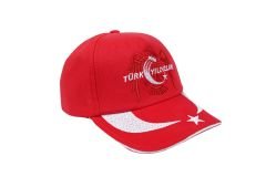 Türk Yıldızları Ay Yıldız Kırmızı Çocuk Şapka