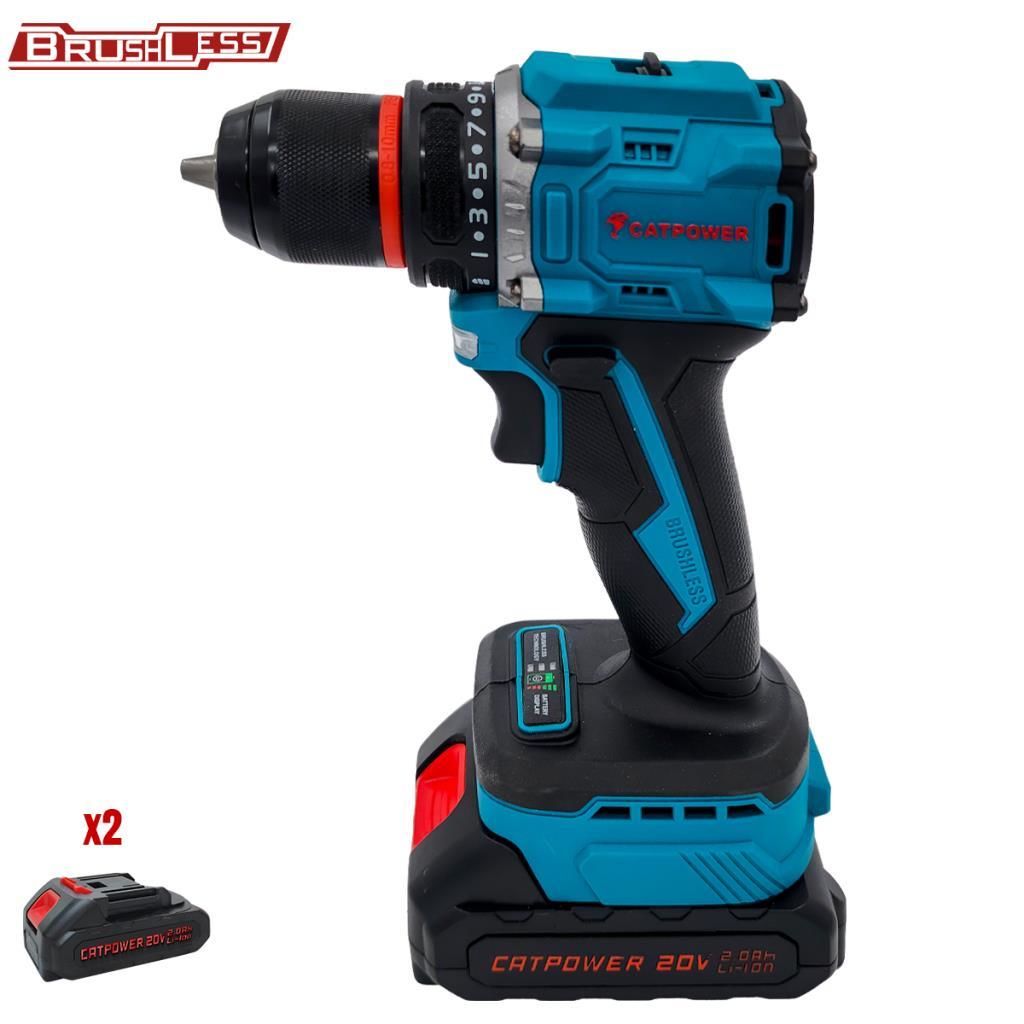 CATPOWER 1515 Kömürsüz Motor Akülü Vidalama 50Nm Tork 20V 2.0Ah (2 Akülü)