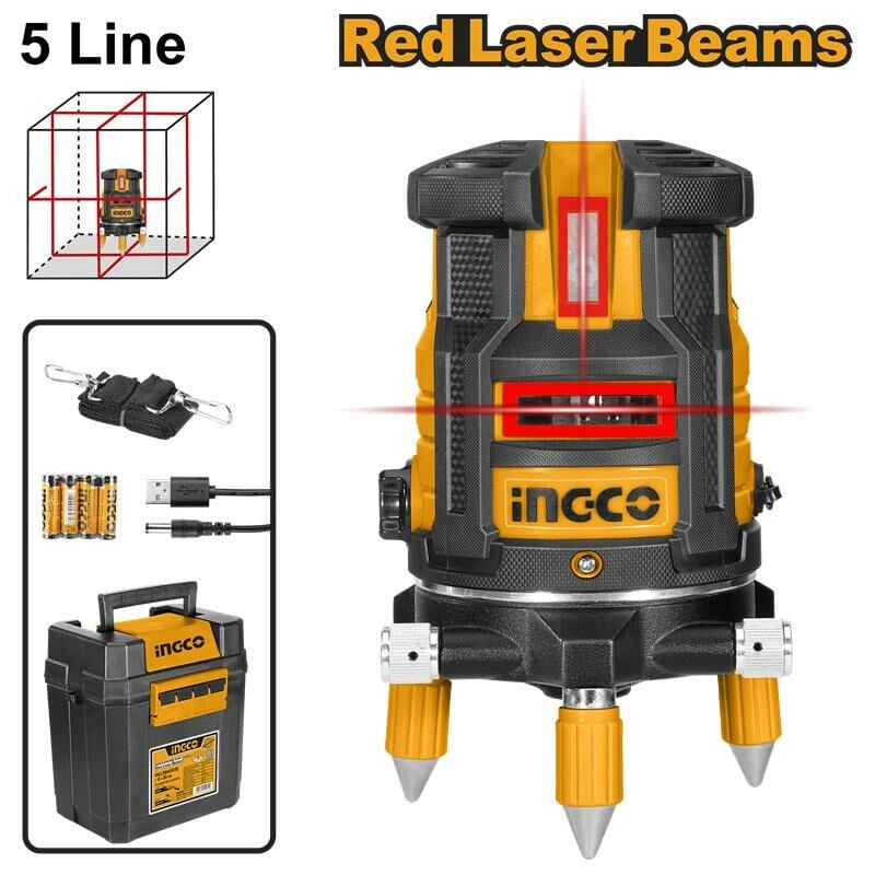 INGCO HLL306505E Lazer Şakül (Kırmızı Lazerli)