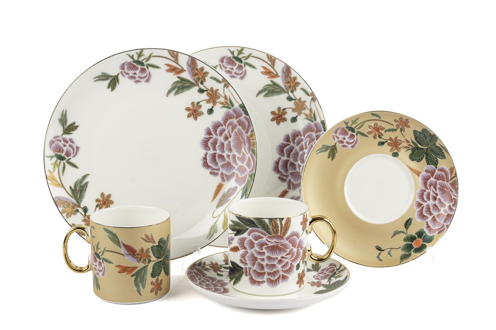 Lienna 2li Pasta Tabaklı Çay Fincan Seti 6 Parça 180cc