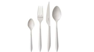 BUGATTİ Ares Mat Fildişi 24 Parça Çatal Kaşık Bıçak Seti