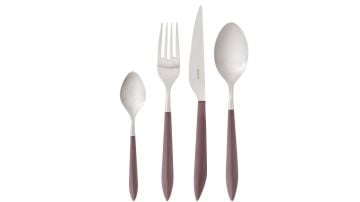 BUGATTİ Ares Mat Kahve 24 Parça Çatal Kaşık Bıçak Seti