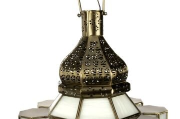 Pearly Pirinç Beyaz Avize 34x80cm