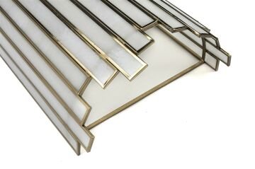 Pearly Pirinç Beyaz Aplik 26x54cm