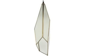 Pirinç Beyaz Avize 19x61cm