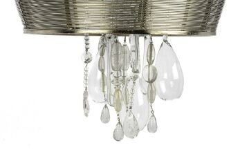 Tel Örgülü Taşlı Avize 30x51cm