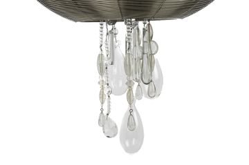 Tel Örgülü Taşlı Avize 39x50cm