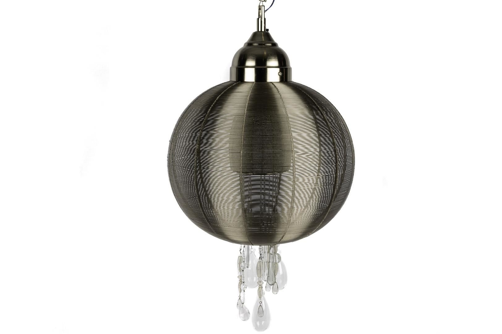 Tel Örgülü Taşlı Avize 39x50cm