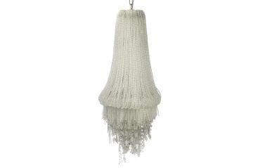 Nora Clear Boncuklu Taşlı Avize 35x90cm