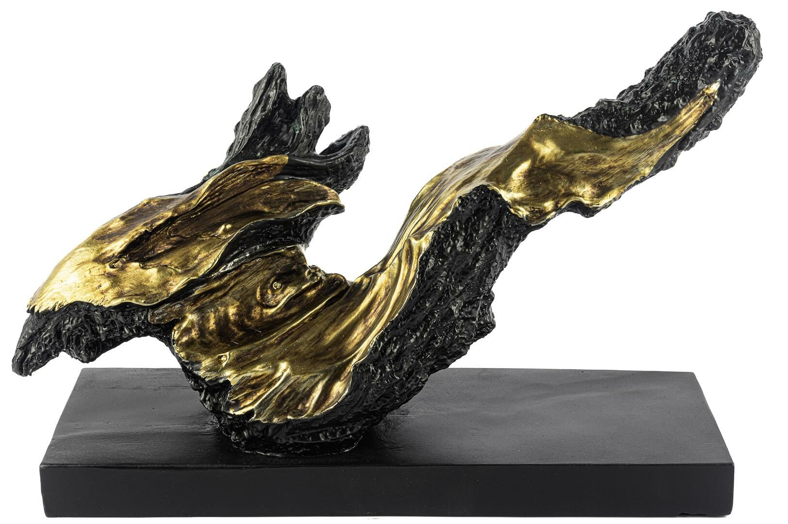 Siyah Gold Dal Dekoratif Resin Obje 40x16x26cm