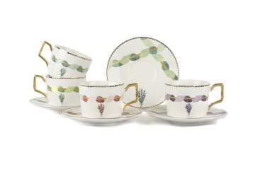 Lavander 4lü Çay Fincanı Seti 200cc