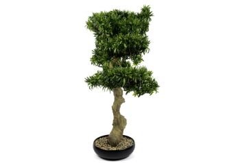 Podocarpus Macro Yapay Bonsai Ağacı 76x85cm