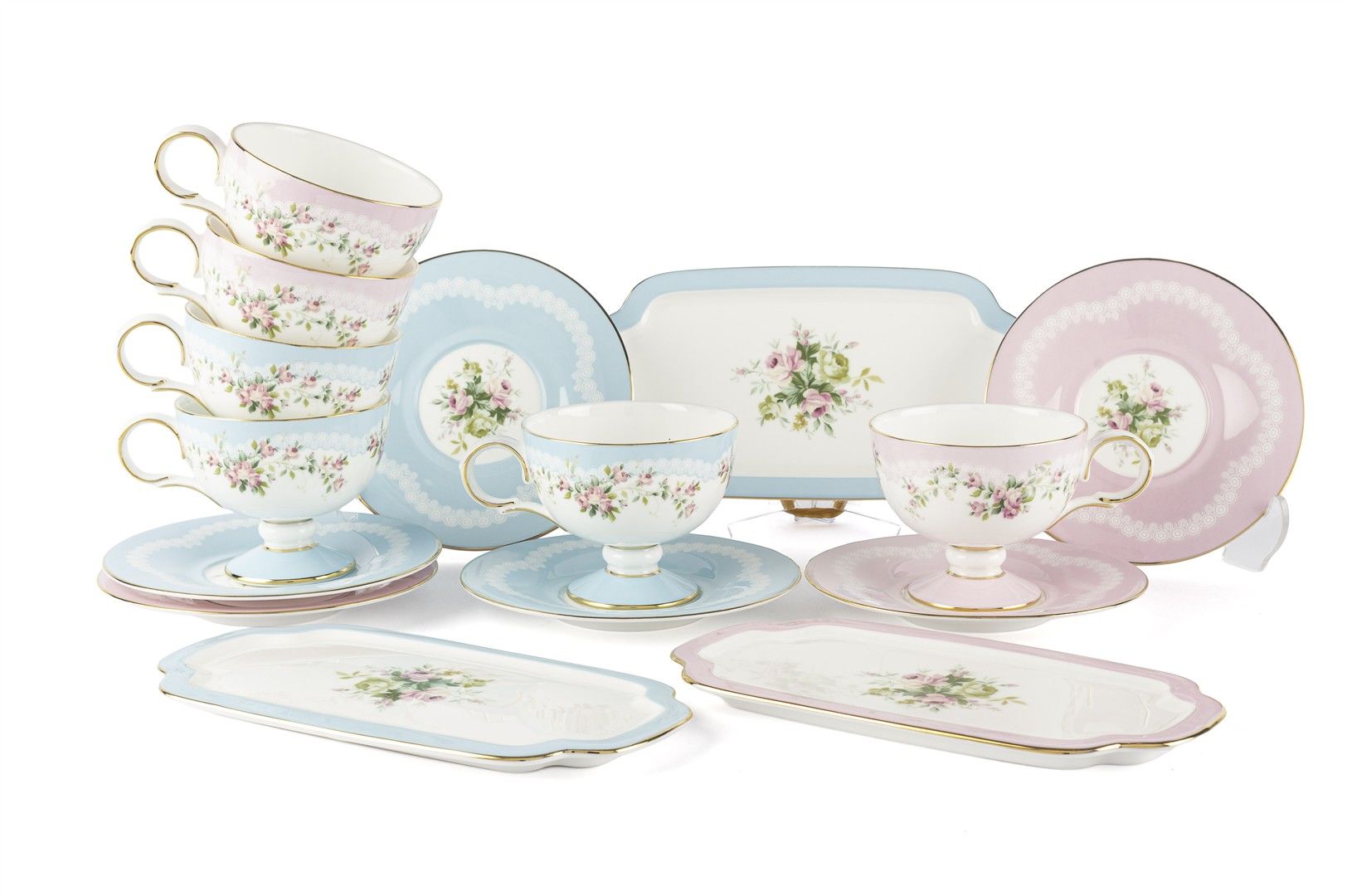 Rose Charm 15 Parça 6lı Kahve Fincanı Seti 90cc