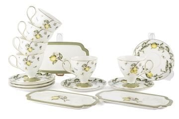 Sunleaf 15 Parça 6lı Kahve Fincanı Seti 90cc