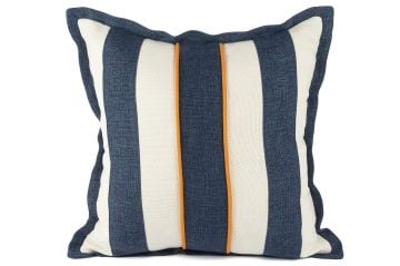 Mavi Beyaz Çizgili 55x55 Yastık Kırlent