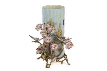 Pembe Buket Yeşil Vazo 27x33cm