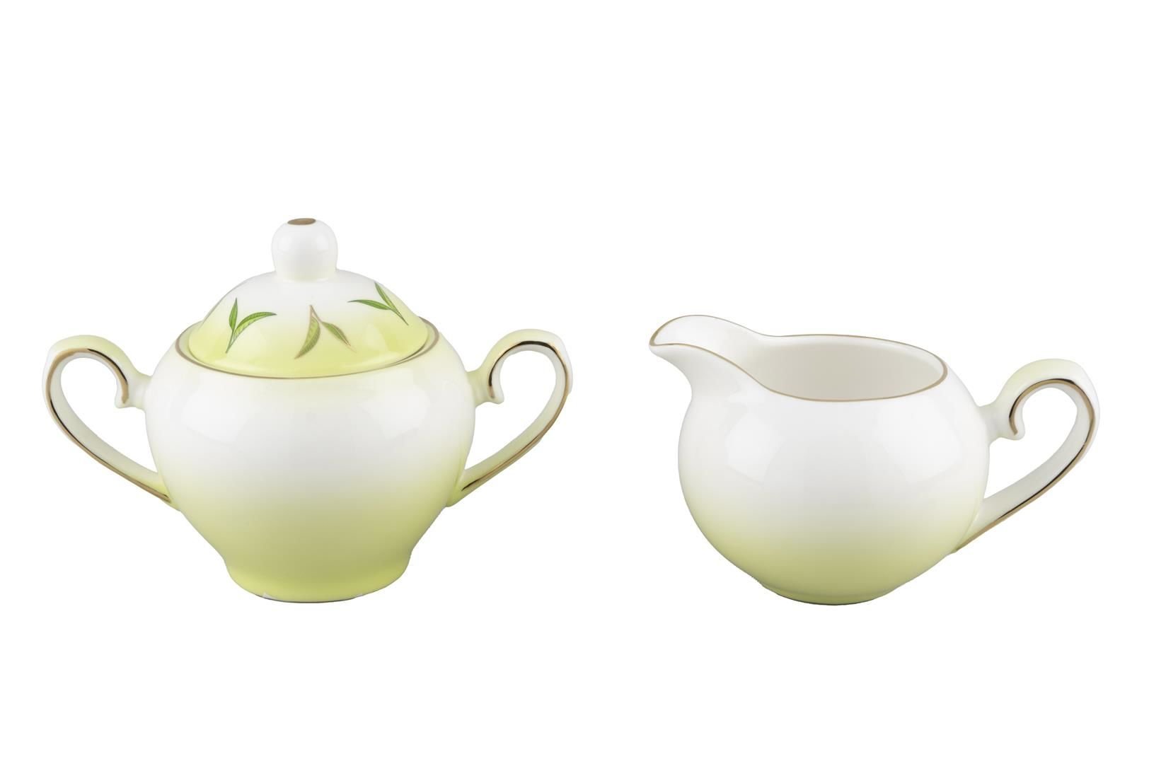 Soft Line Porselen Şekerlik Sütlük Seti 9x11-8cm