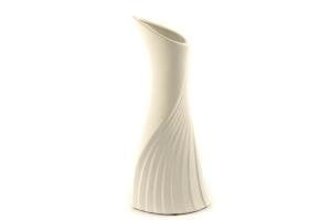 Beyaz Porselen Vazo 10x37cm