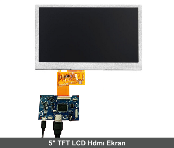 5'' TFT LCD Hdmı Ekran