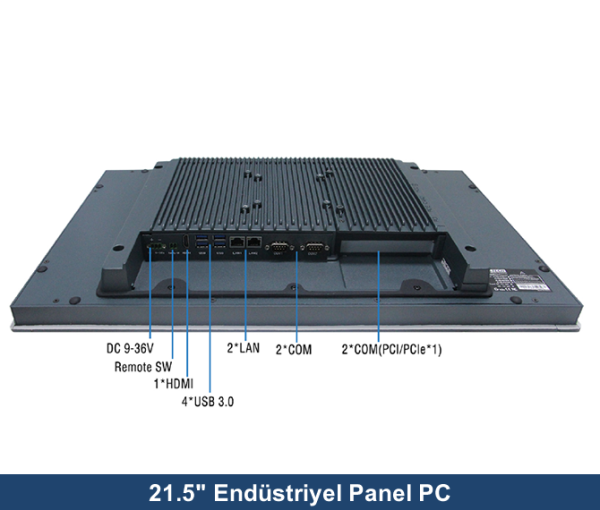 Intel Skaylake i3-6100U 4GB 120GB SSD Freedos 21.5'' All In One Endüstriyel Panel PC