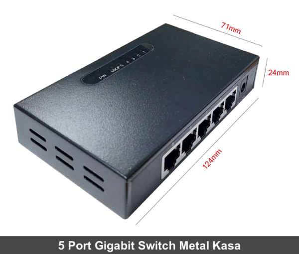 MW-GS5P 5 Port Gigabit Switch Metal Kasa