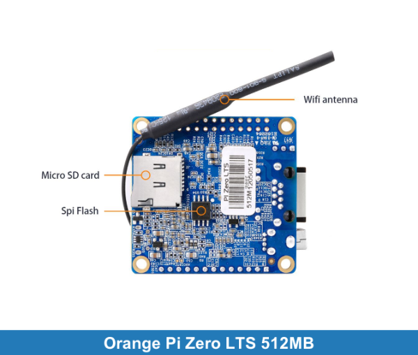 Orange Pi Zero LTS 512MB (H3 Cpu)