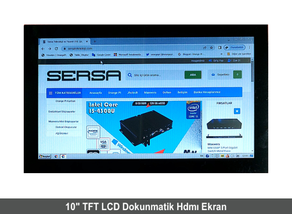 10'' TFT LCD HDMI Dokunmatik Ekran