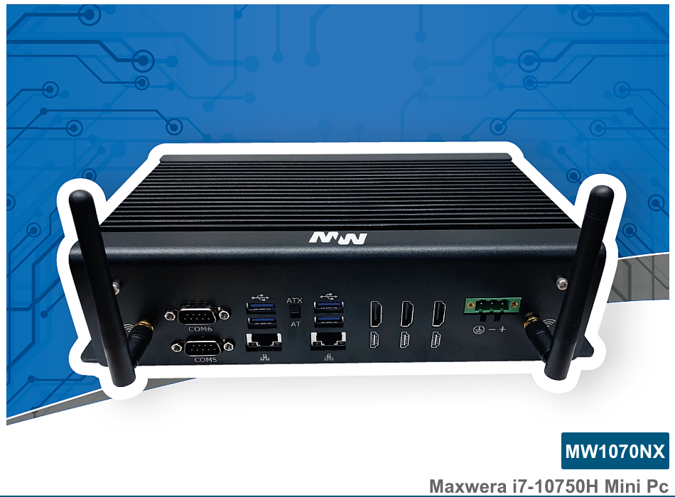 MW1070NX Intel Core i7-10750H 16GB 256GB SSD WI-FI Freedos Mini PC