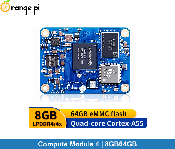Orange Pi Compute Module 4 | 8GB-64GB