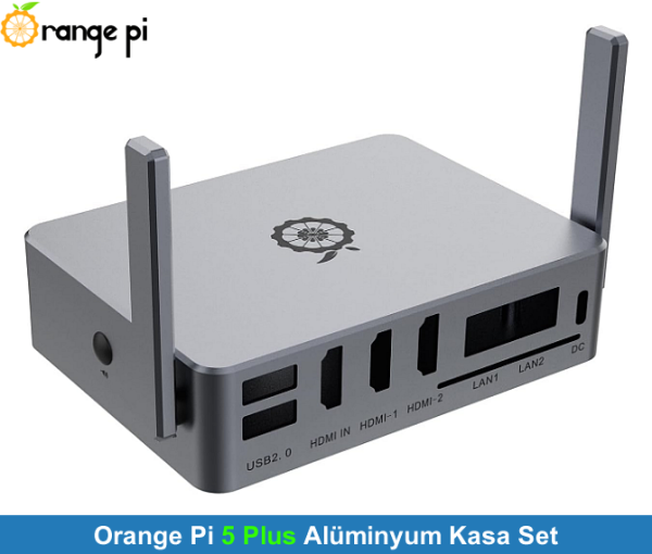 Orange Pi 5 PLUS Alüminyum Kasa Set