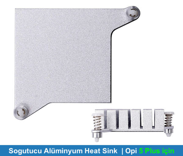 Orange Pi Soğutucu Alüminyum Heat Sink | Opi 5 Plus için