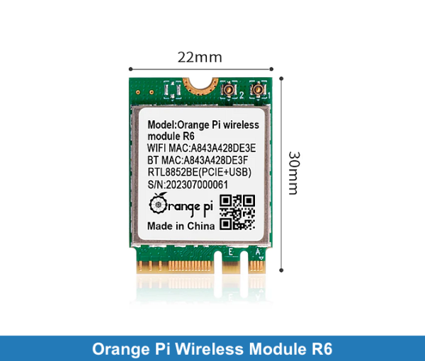 Orange Pi Wireless Module R6 | Opi 5 PLUS için